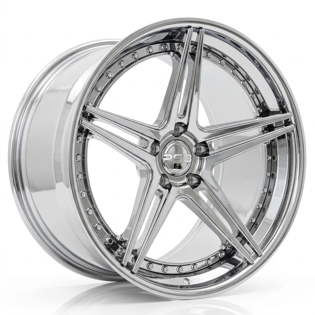 RS-DS27 CUSTOM FORGED FIVE SPOKES TWO PIECE WHEEL