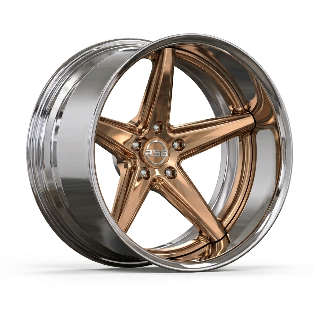 RS-DS57 CUSTOM FORGED FIVE SPOKES TWO PIECE WHEEL