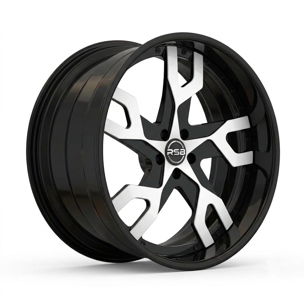 RS-DS66 CUSTOM FORGED FIVE SPOKES TWO PIECE WHEEL
