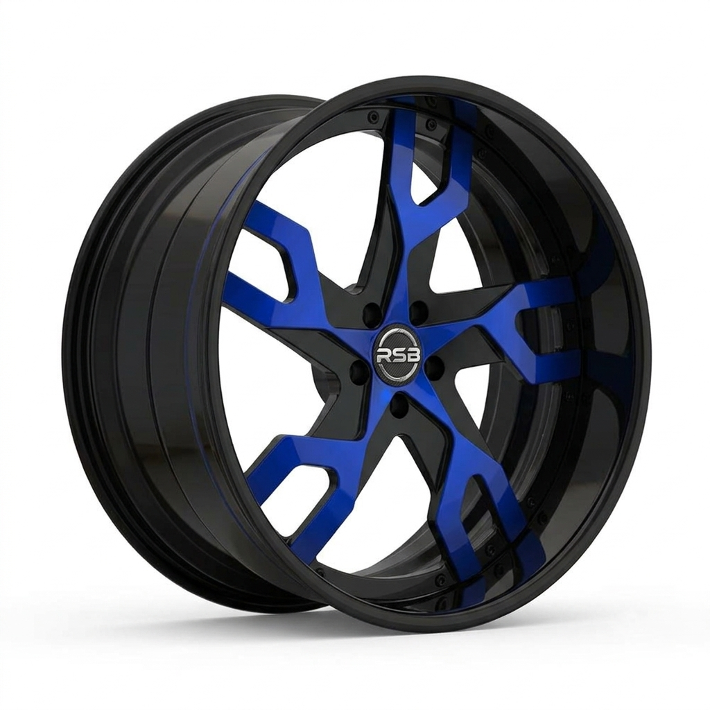 RS-DS66 CUSTOM FORGED FIVE SPOKES TWO PIECE WHEEL