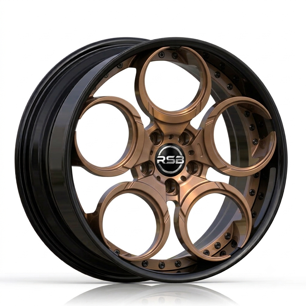 RS-DS71 CUSTOM FORGED FIVE SPOKES TWO PIECE WHEEL