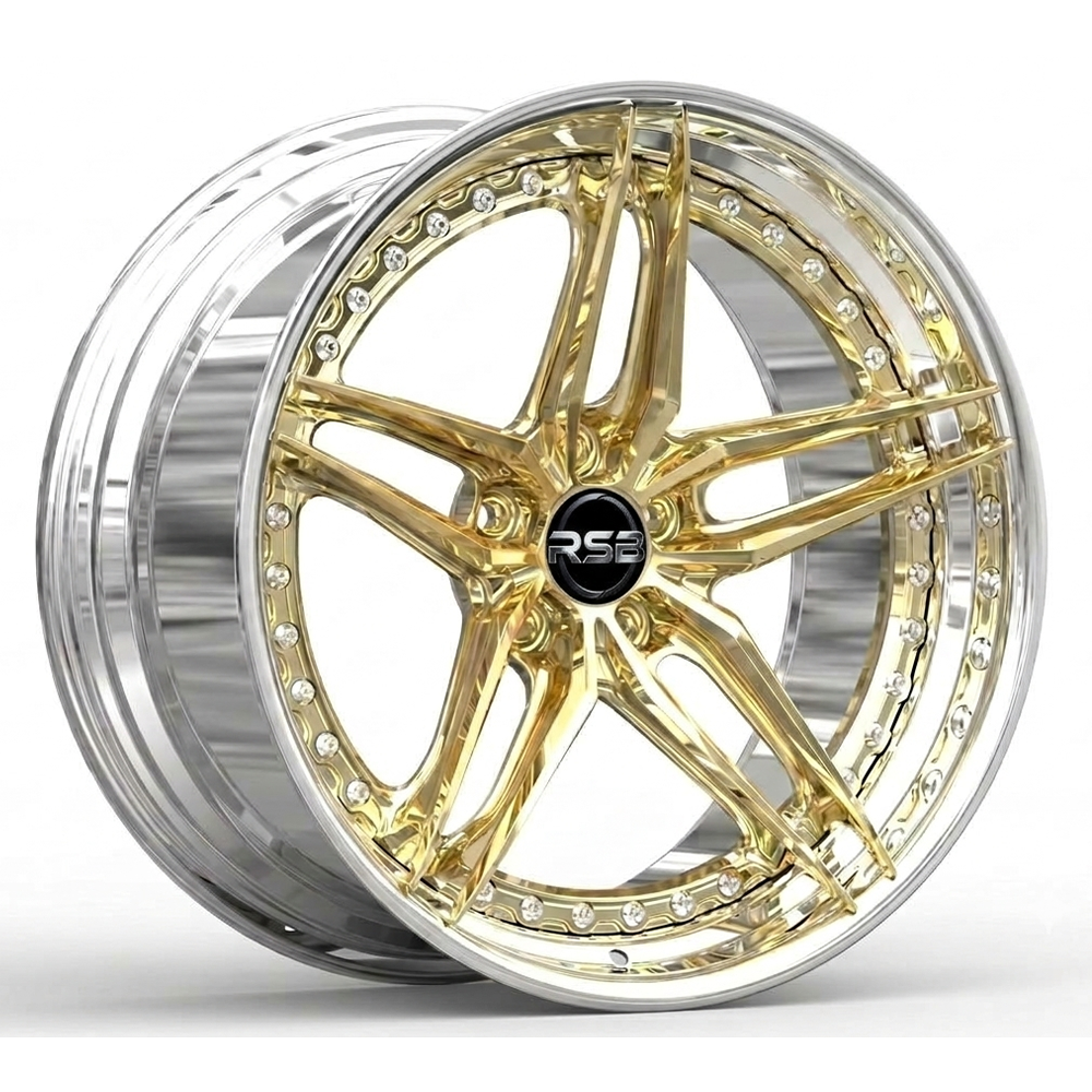 RS-DS14 CUSTOM FORGED FIVE SPOKES TWO PIECE WHEEL