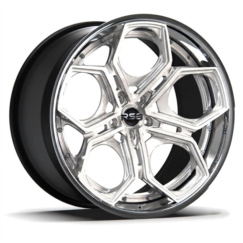 RS-DS15 CUSTOM FORGED FIVE SPOKES TWO PIECE WHEEL